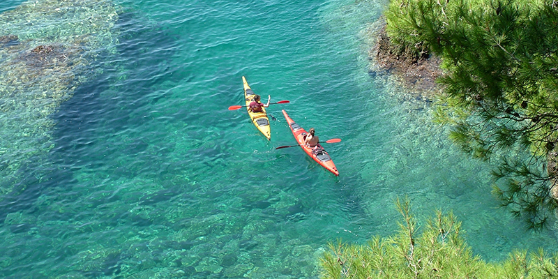 Kayaking and sailing in Vela Luka